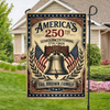 Custom Family Name America 250th Semiquincentennial Garden Flag HO82 901422