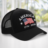 America Flag 1776-2026 250th Anniversary Embroidered Trucker Hat CH07 911926
