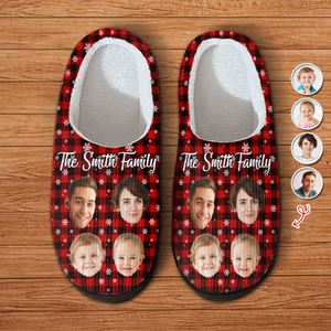 Custom Family Funny Faces Family Together Slippers HA75 898040