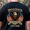 250 Years American Flag 250th Anniversary USA Back Shirt HA75 920926