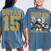 Custom Senior Dad Mom Football Comfort Shirt, Personalized Photo Tee with Name & Number Back, The Final Quarter, Class of 2027 Gift HO82 903214