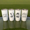 Personalized Gifts for Golfer, Viral Design White Golf Tumbler, Gift for Golf Lovers LM32 897595