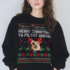 Custom Photo Merry Christmas Ya Filthy Animal Personalized Dark Shirt HO82 894548
