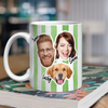 Custom Photo With Colorful Stripes - Personalized Mug Gift For Family HO82 901022