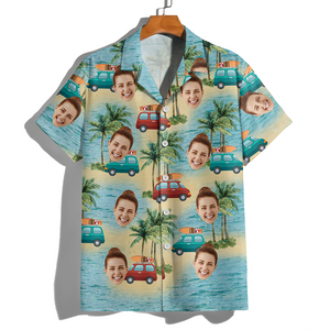 Custom Cute Face Island Vacation Summer Vibe Hawaiian Shirts LM32 893487