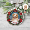 Custom Photo Dog Personalized Ceramic Ornament For Christmas HA75 897060