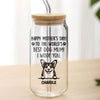 To The World Best Dog Mom Happy Mother's Day Glass Can TH10 892629