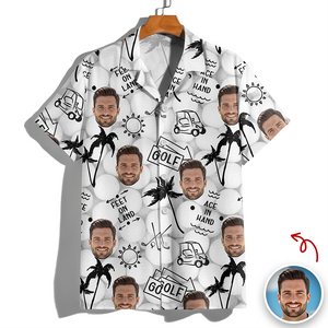 Custom Photo Hawaii Shirt Gift For Golfer, Golf Lovers LM32 897619