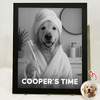 Custom Funny Photo Dog's Relax Time Picture Frame Gift For Dog Lovers LM32 895059