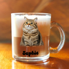 Custom Cat Photo Glass Mug For Cat Lovers CH07 899276