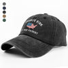 Charlie Kirk - A True Patriot Washed Denim Baseball Cap LM32 65453