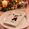 Personalized Initial Letter Christmas Reusable Cotton Napkin HO82 903726
