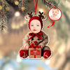 Custom Baby Photo First Christmas Acrylic Ornament HA75 897574