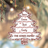 Christmas Tree Of Love - Personalized Custom Acrylic Ornament HO82 894592