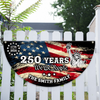 Custom Family Name 250 Years We The People Non-Pleated Fan Flag HA75 920908