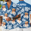Custom Dog Photo And Name Floral Hawaii Shirt TH10 169459