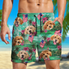 Custom Photo My American Spirit Beach Short - Gift For Family Members, Pet Owners, Pet Lovers LM32 893647