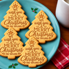 Personalized Family Name We Wish You A Merry Christmas Shaped Cookie Stamp, Holiday Baking Gift HA75 919624