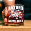 Custom Photo Father Mows Best Retro Whiskey Glass For Father Day LM32 893637