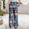 Custom Photo Santa Claus Pine Tree Snowflakes Long Sweatpants LM32 895625