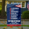 Personalized 250 Years of Freedom American Allegiance Merit Endurance US Garden Flag HO82 902120