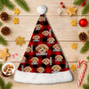 Custom Photo Name Dog Cat Flannel Christmas Santa Hat LM32 895345