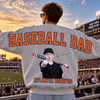 Custom Photo Baseball Dad Shoulder To Shoulder Sweatshirt CH07 181180