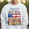 America 250 With Dog Mom, Dog Dad - Personalized Shirt HO82 901190