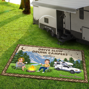 Personalized Create Memories With Camping Patio Rug, Patio Mat LM32 893725