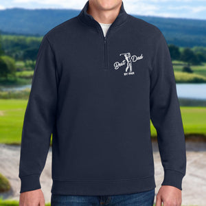 Embroidered Best Dad By Par Golf Quarter Zip Sweater, Unique Gift For Golf Enthusiast HO82 900798