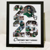 Senior 2026 Football Photo Collage – Personalized Picture Frame Player Gift & Football Keepsake HO82 900308
