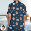 Custom Photo I Love My Wife/Husband Valentine's Gift Short Pajamas For Couple CH07 895422