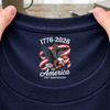 America 250Th Anniversary 1776-2026 Eagle Us Flag Back Neck Shirt CH07 910922