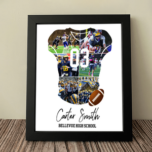 Senior 2026 Football Photo Collage Personalized Picture Frame HO82 900718