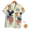 Custom Dog Photo USA 250 Anniversary Eagle 1776-2026 Hawaii Shirt TH10 898585
