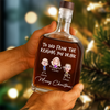 Custom Photo From The Reasons You Drink Christmas Whiskey Bottle LM32 893857