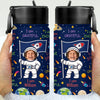 Personalised Photo Cute Astronaut Galaxy Kid Water Bottle with Positive Affirmations Phrase, Back To School Gift for Kids HO82 902976