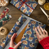 Custom Pet Photo Christmas Tree Wrapping Paper For Pet Lovers LM32 670573