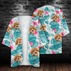 Custom Photo Tropical Leaves And Pet - Dog & Cat Personalized Kimono TH10 169513