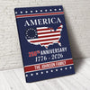 Personalized Family Name America 250th Anniversary Canvas Poster HO82 901442