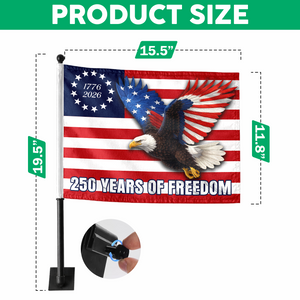 250 Years Of Freedom Eagle Car Flag HA75 898662
