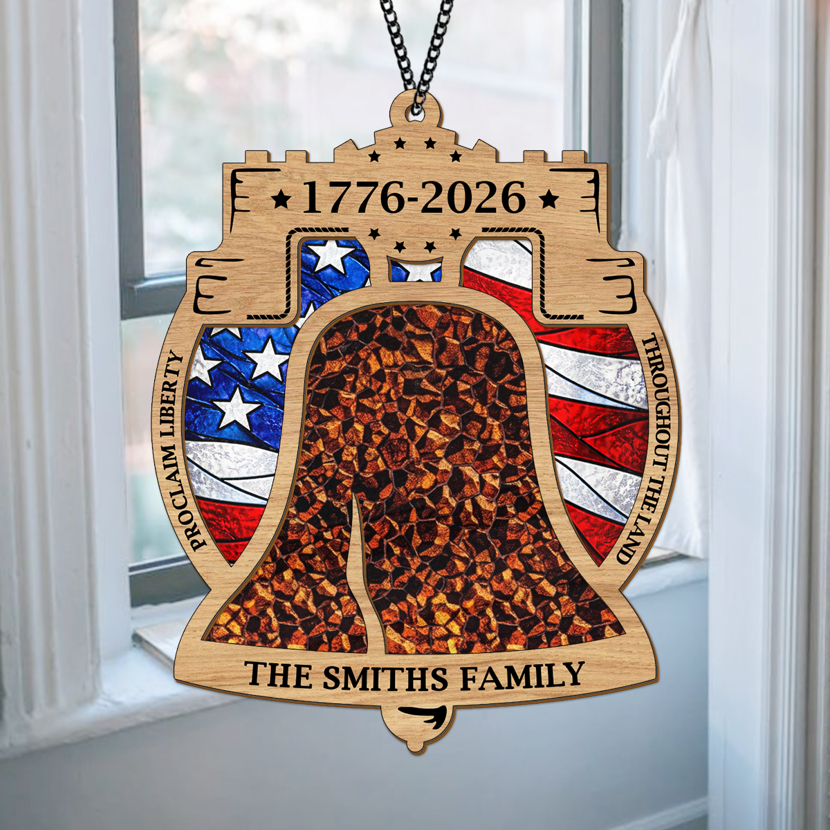 250th Anniversary United States of America 1776 - 2026 Ring Suncatcher LM32 899277