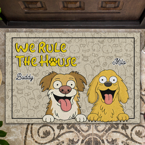We Rule The House - Personalized Doormat For Dog Lovers, Home Decor Gift CH07 895666