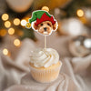 Custom Photo Cute Dog Cupcake Topper Christmas Gift For Dog Lovers TH10 894753