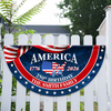 Custom Family Name America 250 Birthday 1776-2026 Non-Pleated Fan Flag TH10 898745