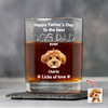 Custom Photo Happy Father's Day To The Best Dog Dad Ever Rock Glass HA75 921388