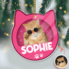 Custom Furry Baby Cat Photo - Personalized Acrylic Ornament Gift For Cat Lovers CH07 899104