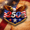 America 250 Years Eagle Acrylic Pin - USA 1776–2026 Anniversary Patriotic Gift CH07 911068