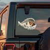 Custom Photo Pet Within Angel Wings Memorial Dog Cat Car Sticker HO82 900988