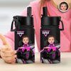 Custom Kid Photo Racing Into Adventure Personalized Kid Water Bottle Back to School Gift HA75 921744